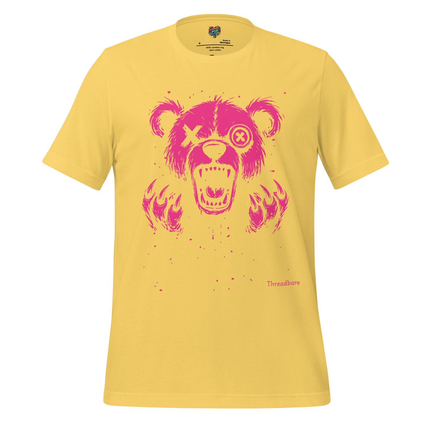 Threadbare Bear - Creepy Cute Shirt Yellow