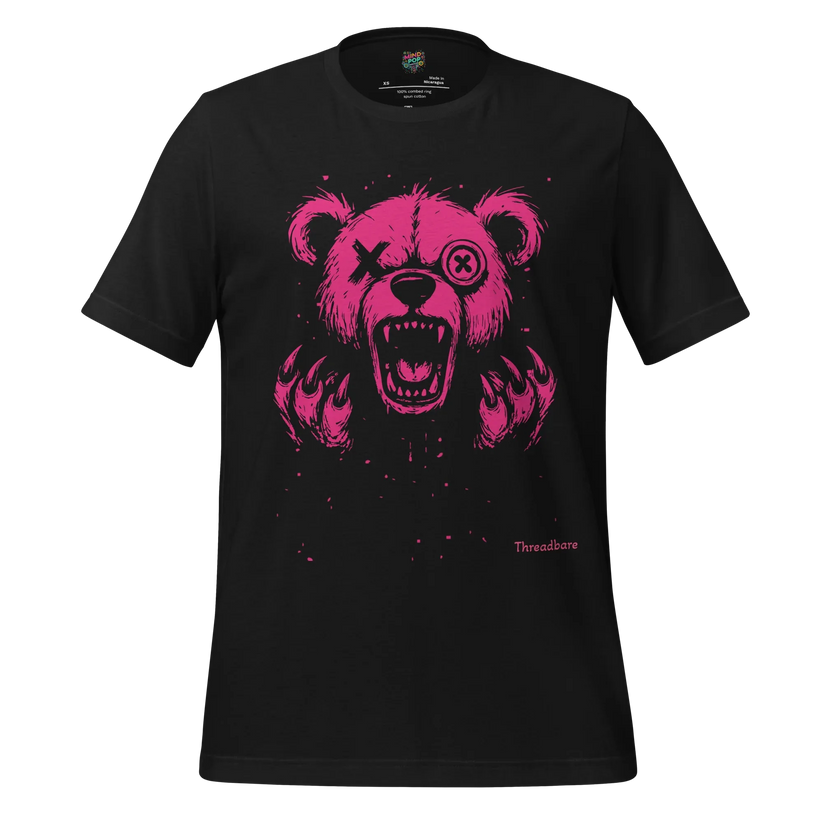MindPop Threads Threadbare Bear graphic tee