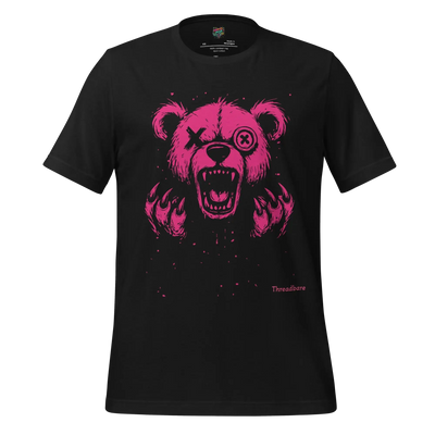 Threadbare Bear - Creepy Cute Shirt Vintage Black