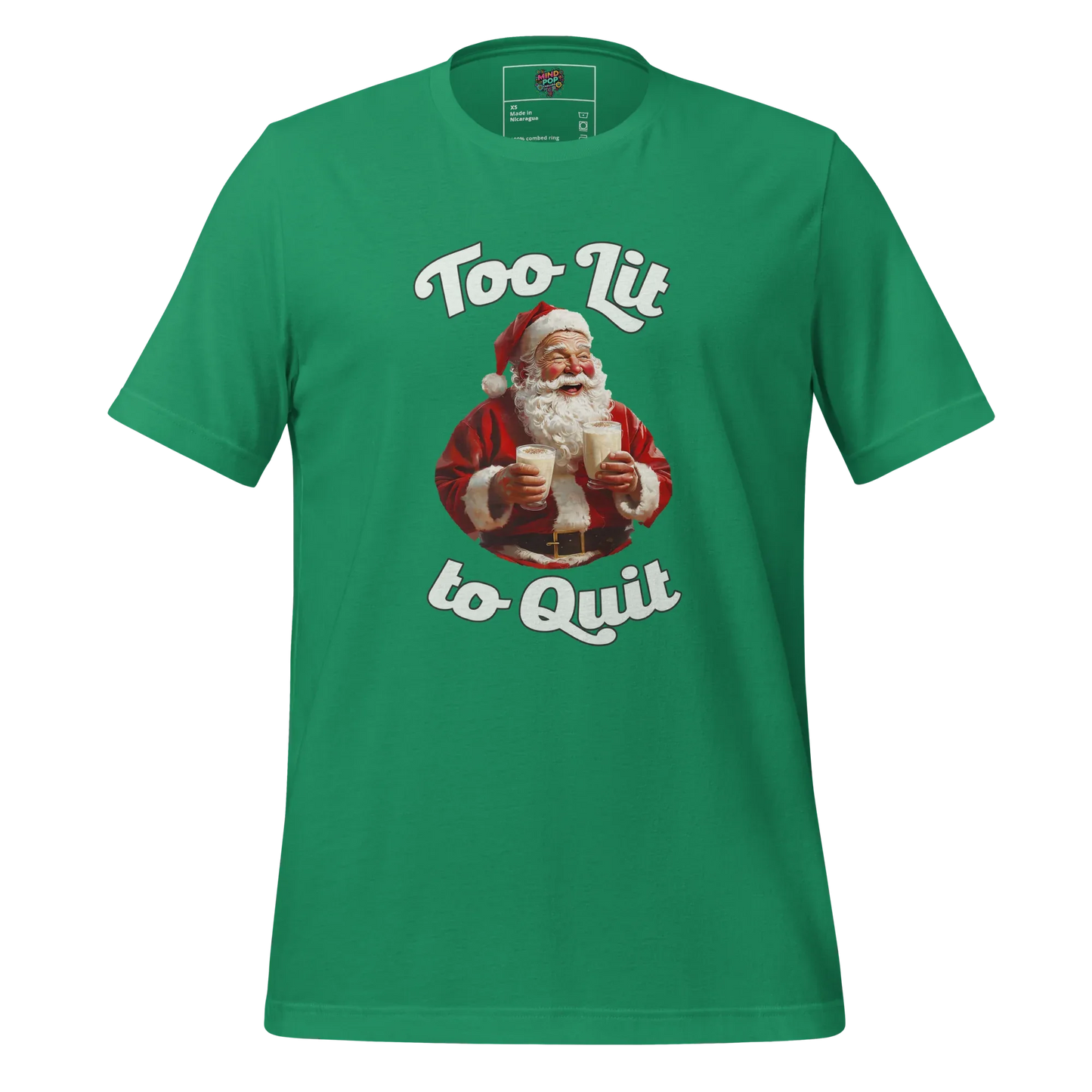 To Lit to Quit Santa Shirt Kelly