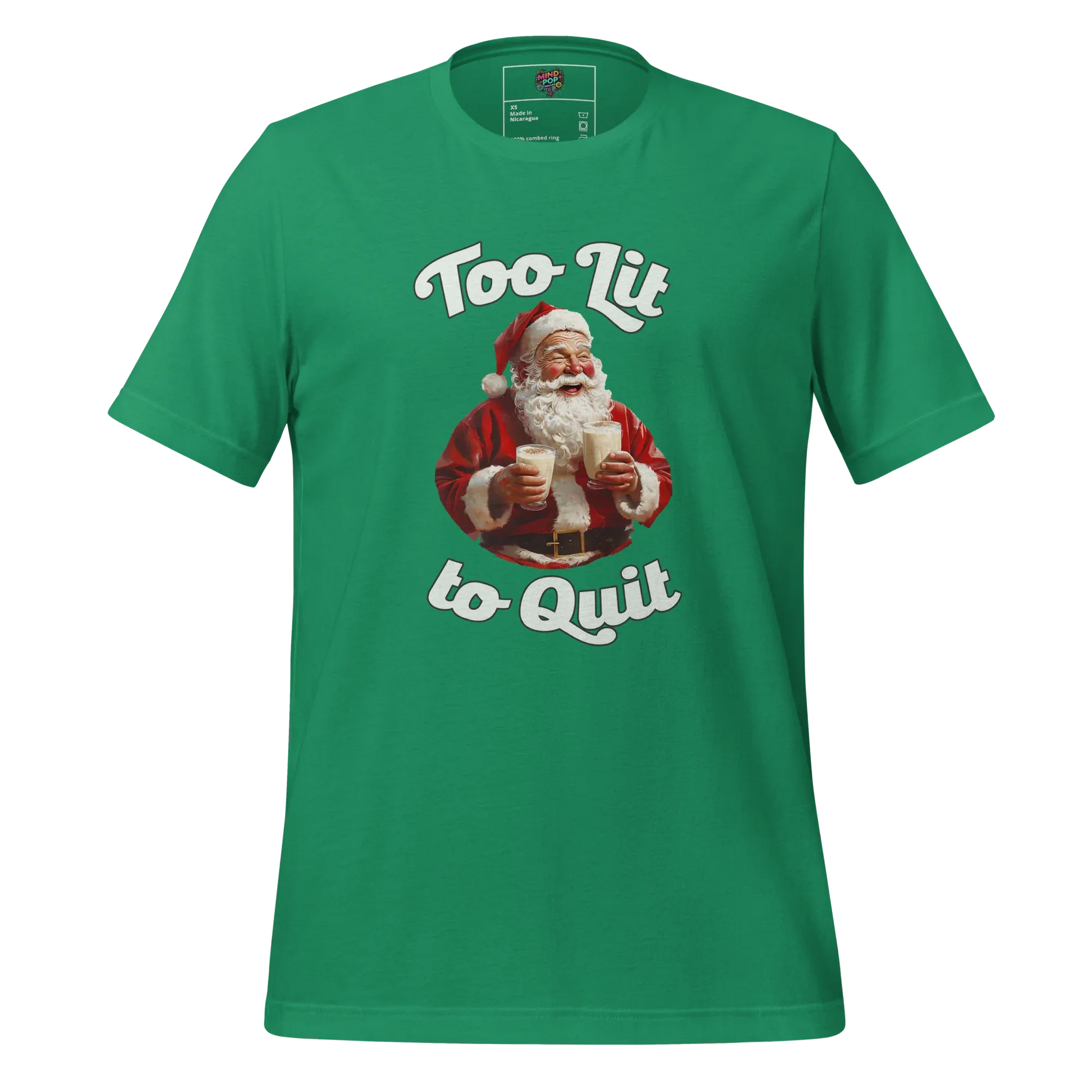 To Lit to Quit Santa Shirt Kelly
