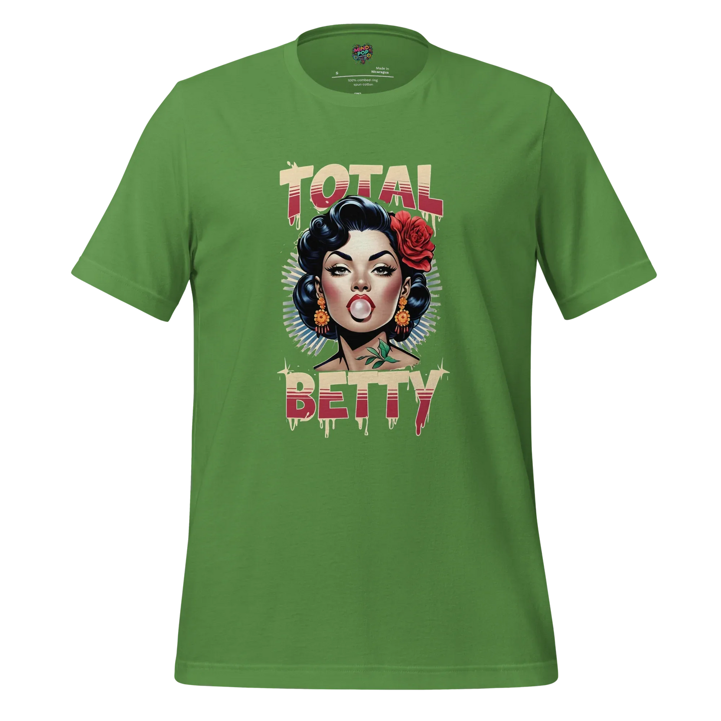 Total Betty – Chola Style Bubble Gum Babe Shirt Leaf