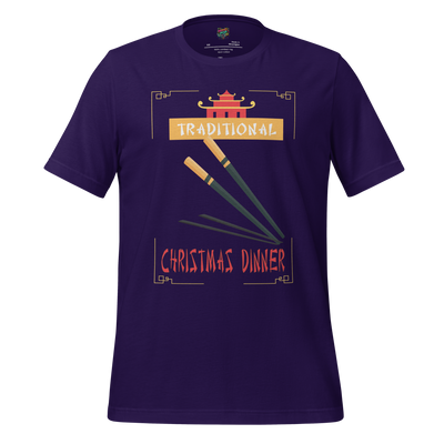 Traditional Christmas Dinner Shirt Team Purple