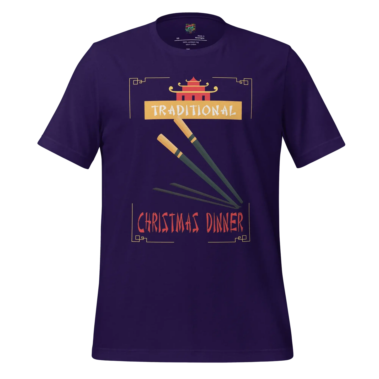 Traditional Christmas Dinner Shirt Team Purple