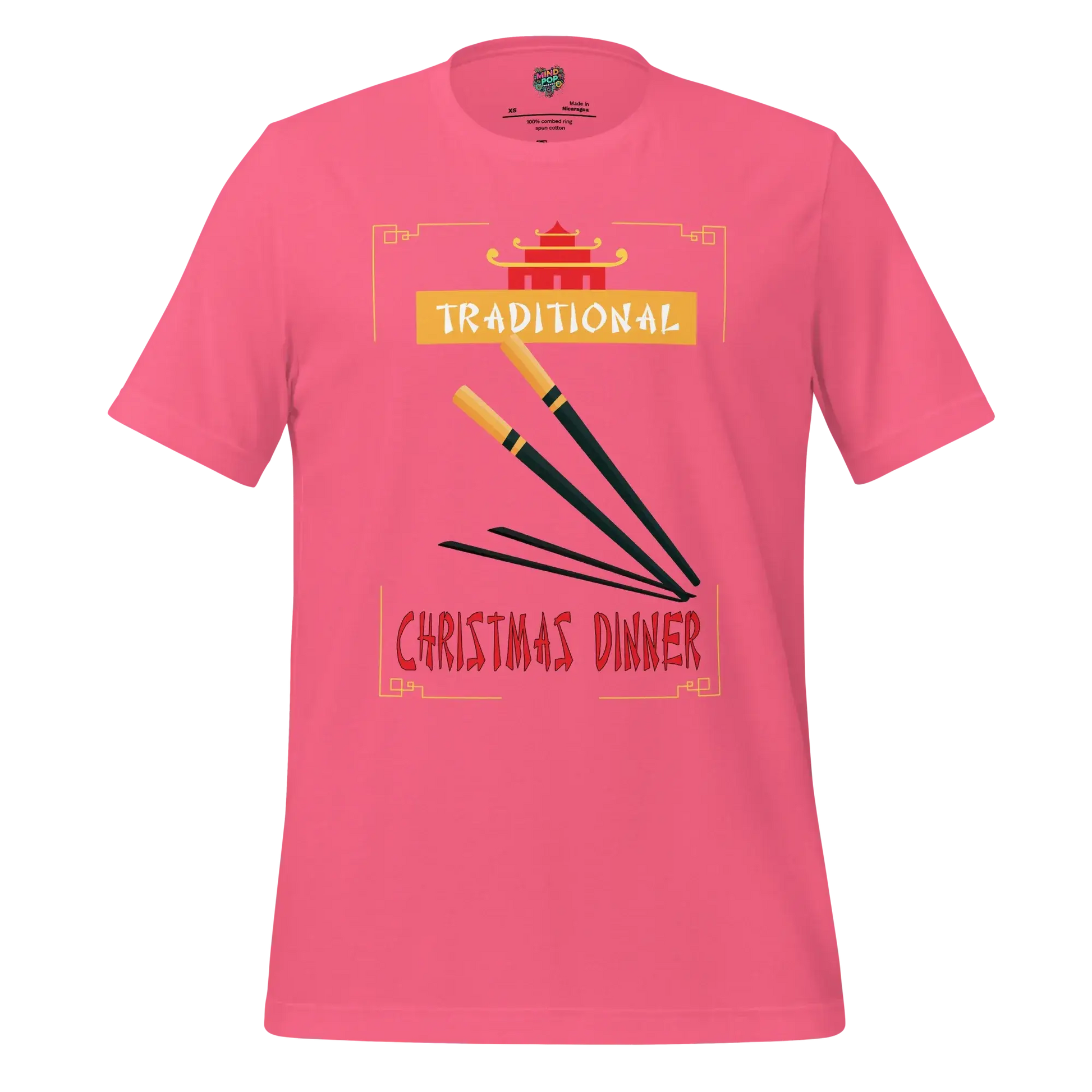 Traditional Christmas Dinner Shirt Charity Pink