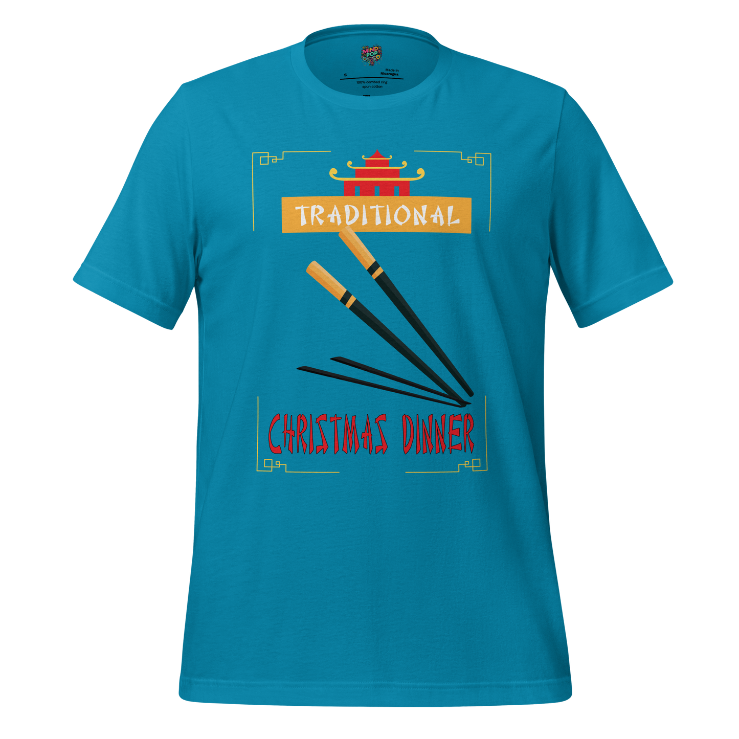 Traditional Christmas Dinner Shirt Aqua