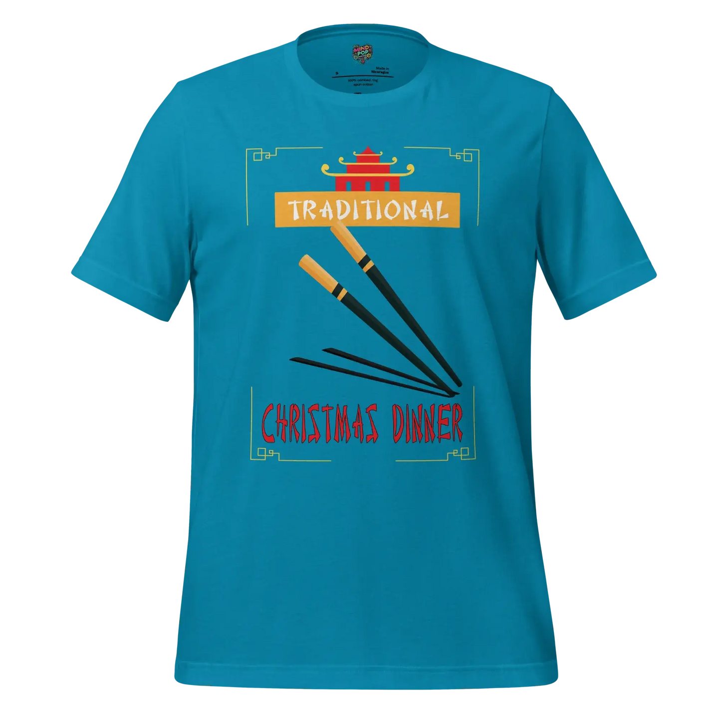 Traditional Christmas Dinner Shirt Aqua