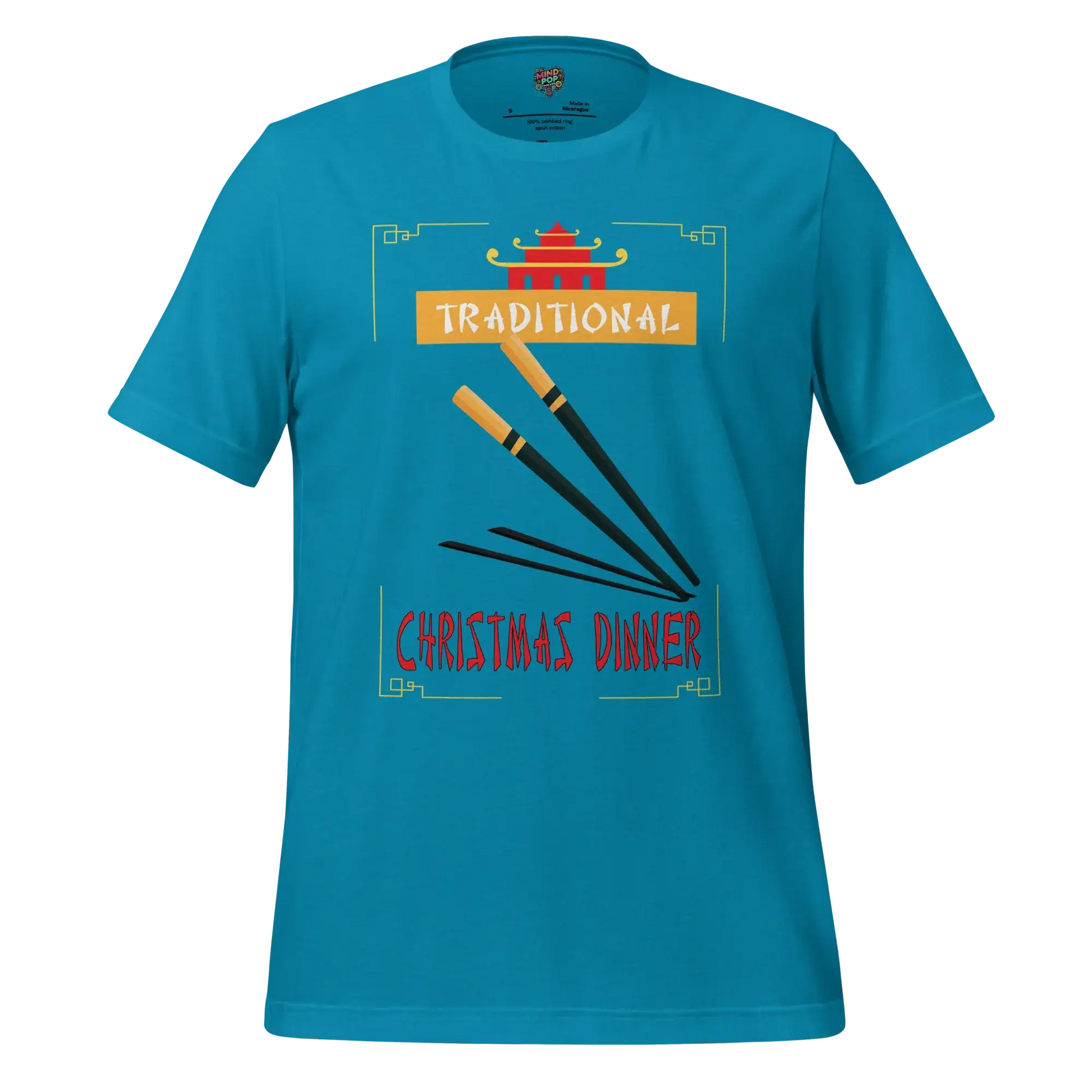 Traditional Christmas Dinner Shirt Aqua