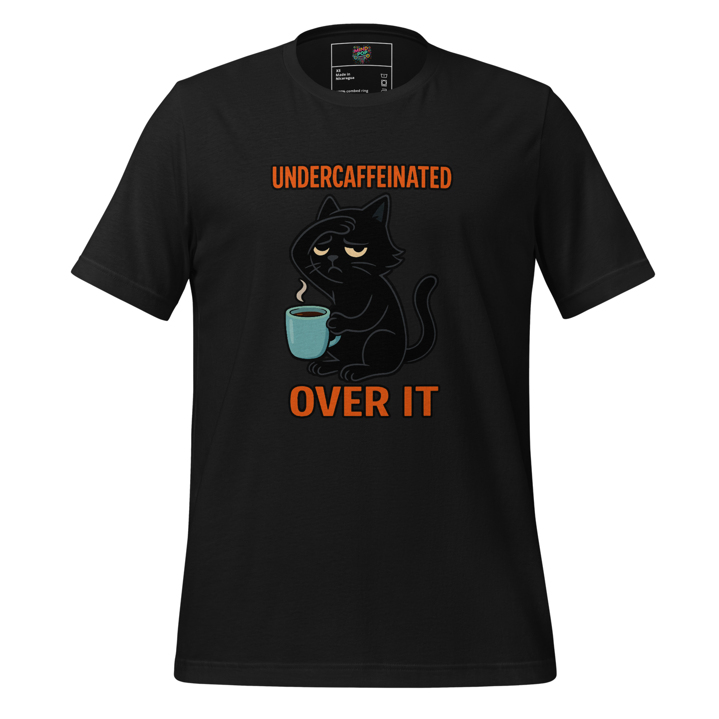 Undercaffeinated Over It Shirt Vintage Black