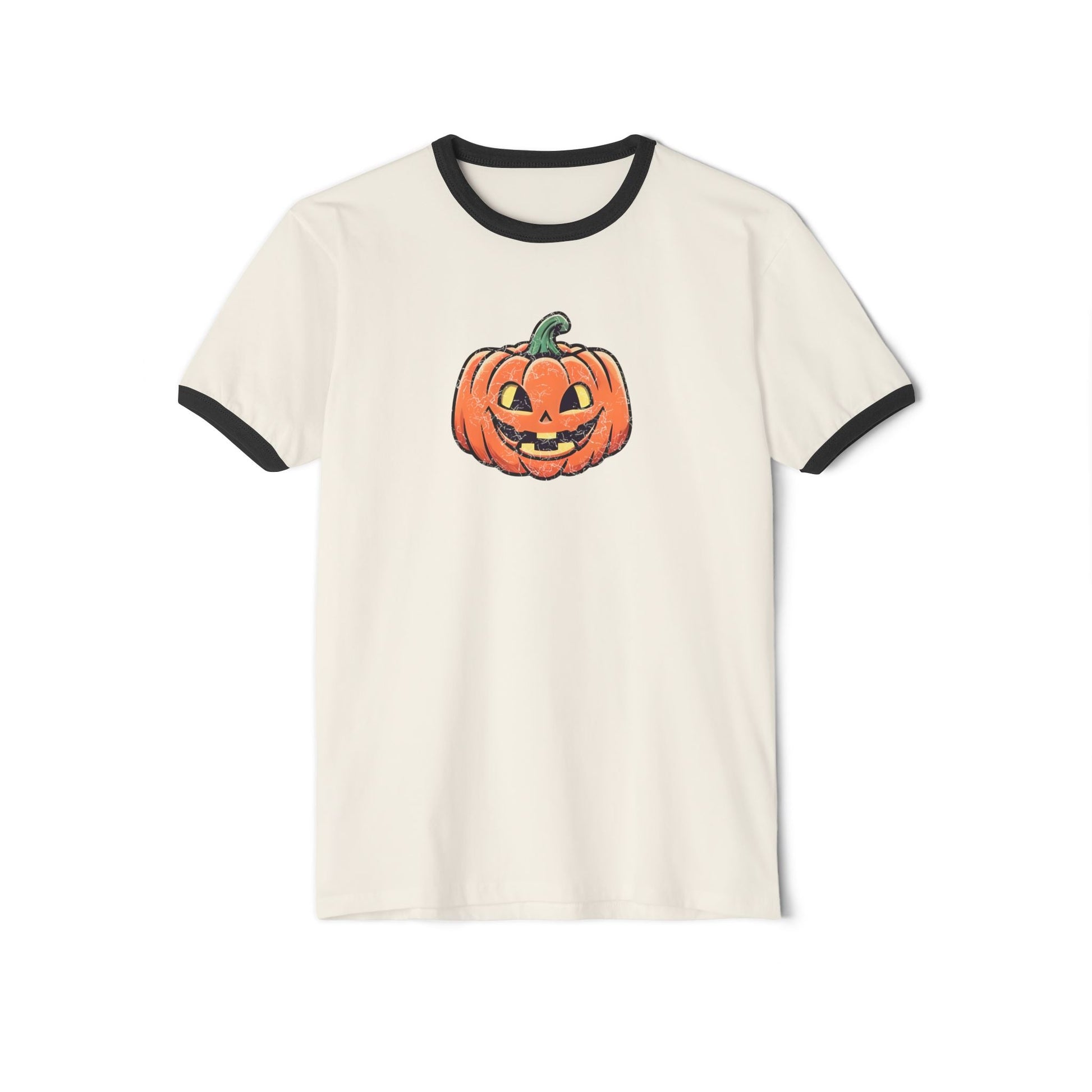 Vintage Punkin' Ringer T-Shirt Natural Black