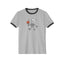 Vintage Skeleton Hamlet Ringer T-Shirt Heather Grey Black