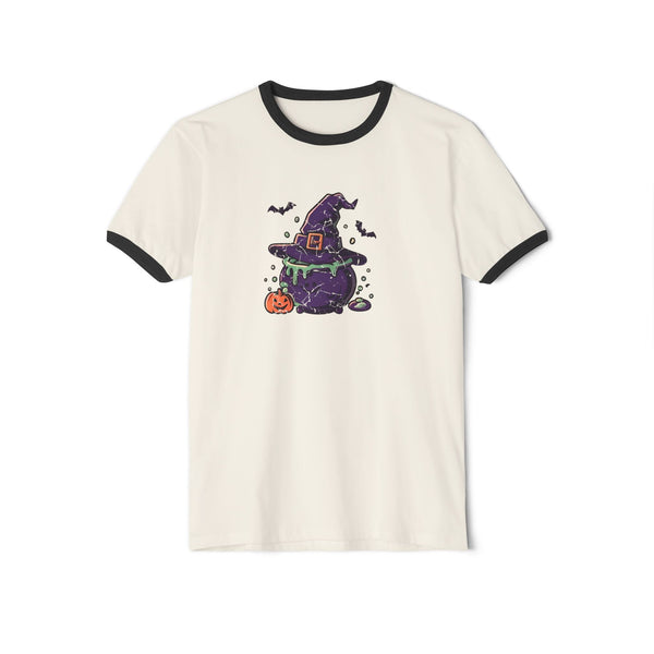 Vintage Witches Brew - Halloween Ringer Ringer Tee - tshirt - MPopTop - Natural/Black - 3XL - 1.46E+019