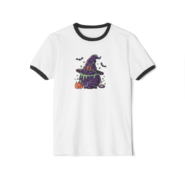 Vintage Witches Brew - Halloween Ringer Ringer Tee - tshirt - MPopTop - White/Black - 3XL - 2.77E+019