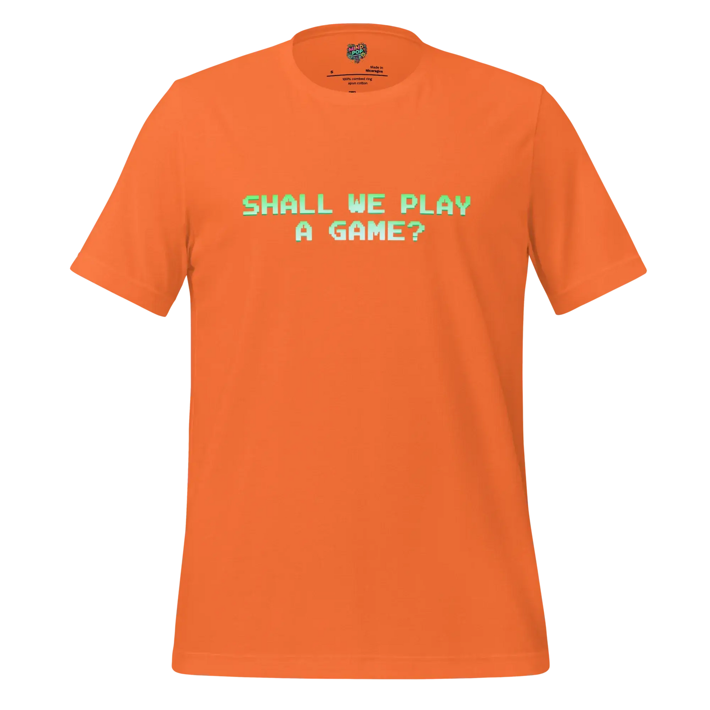 WarGames Movie Shall we play a game Shirt Orange