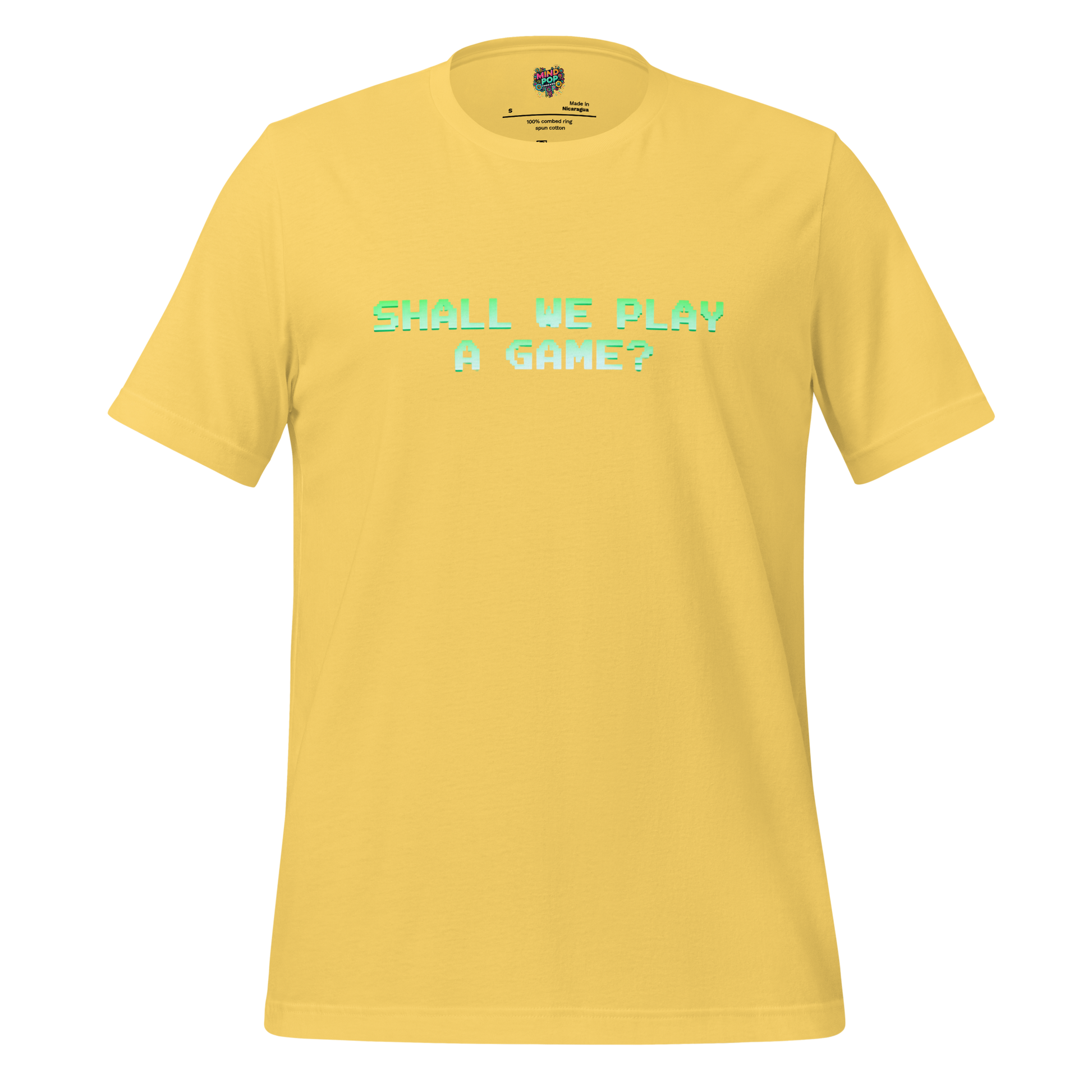 WarGames Movie Shall we play a game Shirt Yellow