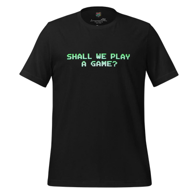 WarGames Movie Shall we play a game Shirt Vintage Black