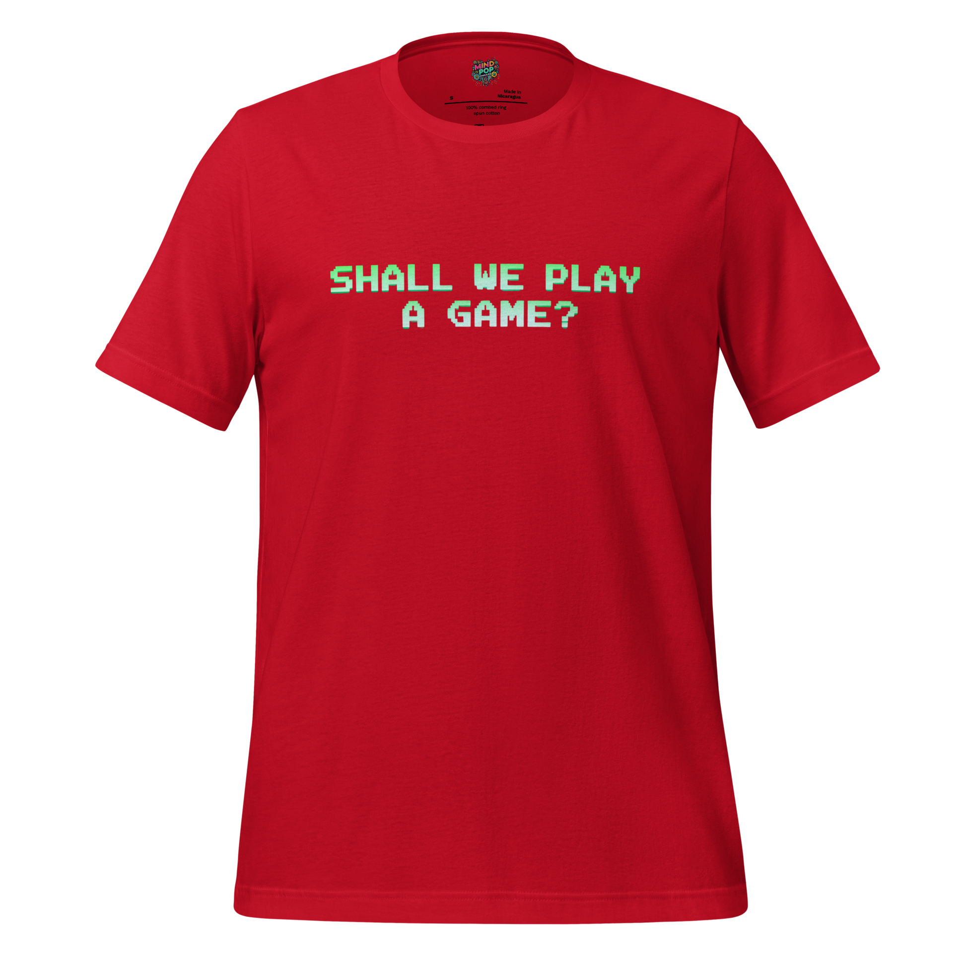 WarGames Movie Shall we play a game Shirt Red
