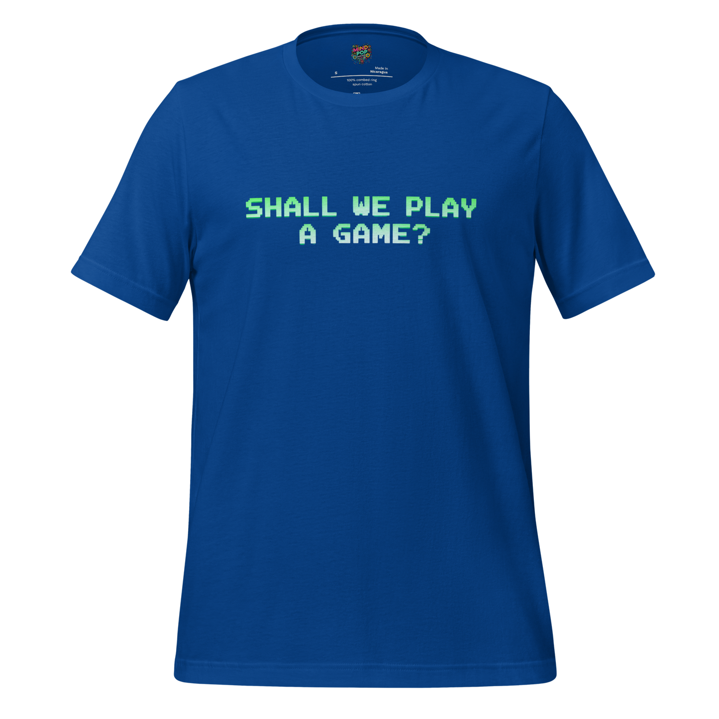 WarGames Movie Shall we play a game Shirt True Royal