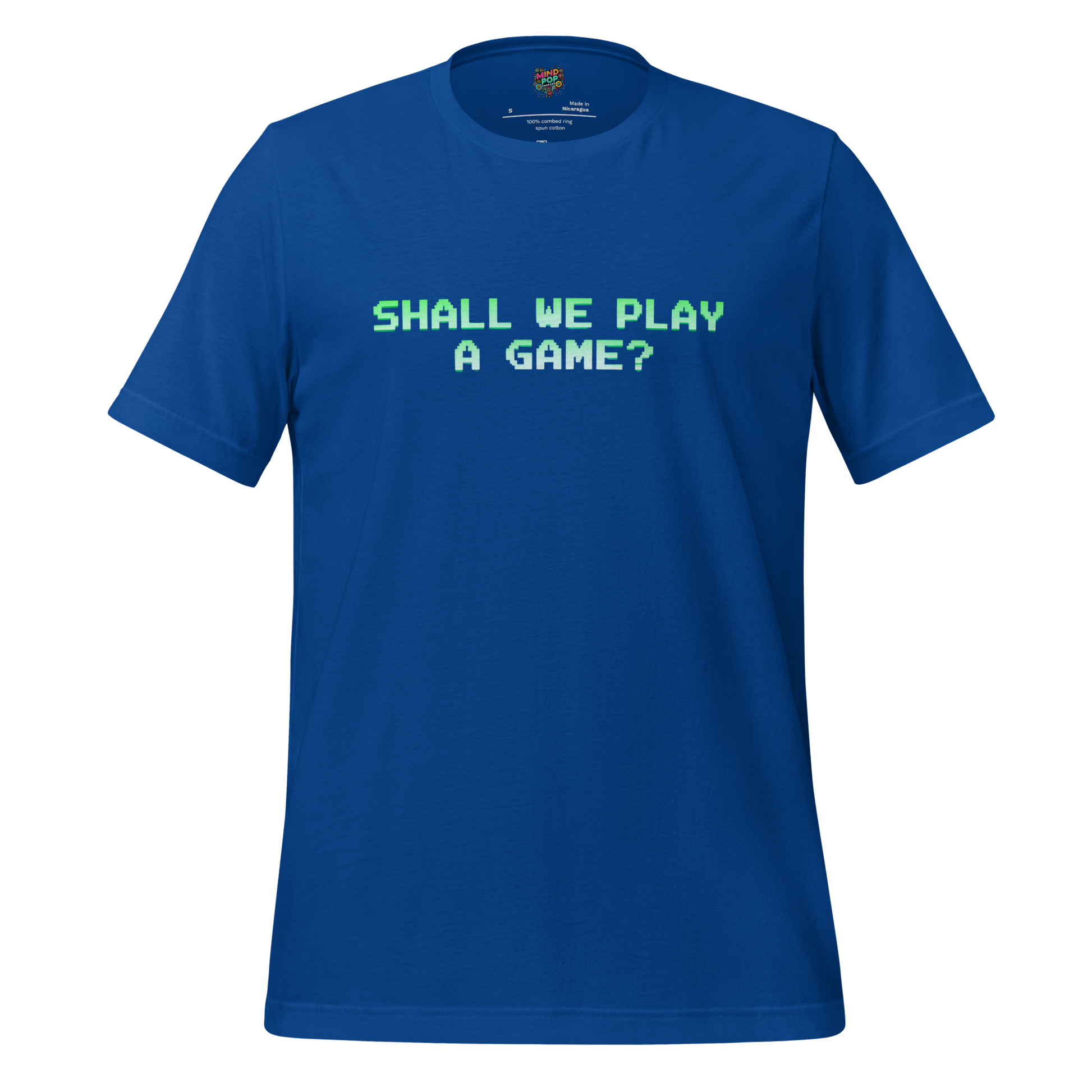WarGames Movie Shall we play a game Shirt True Royal