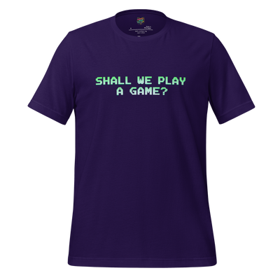 WarGames Movie Shall we play a game Shirt Team Purple