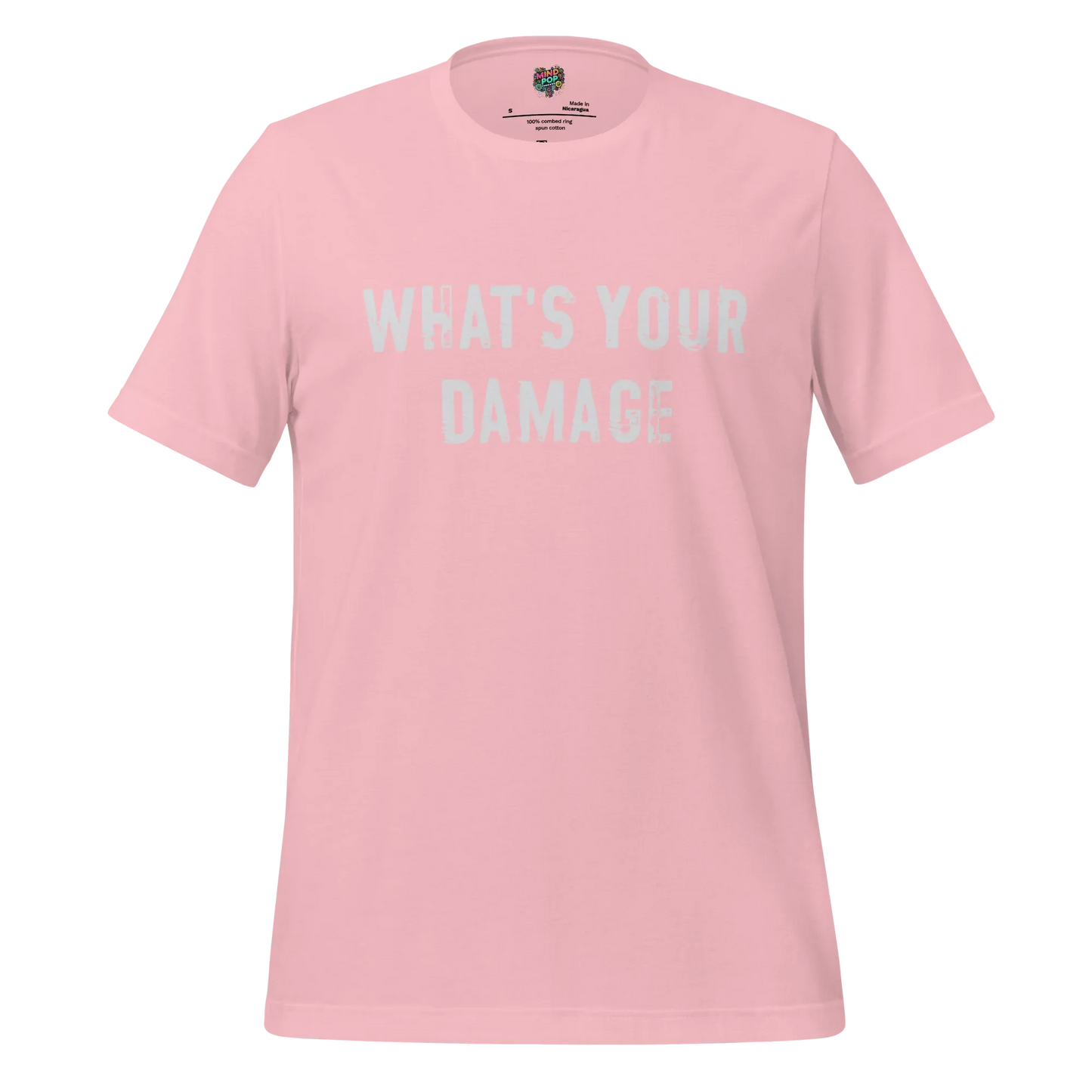 What's Your Damage Shirt Pink