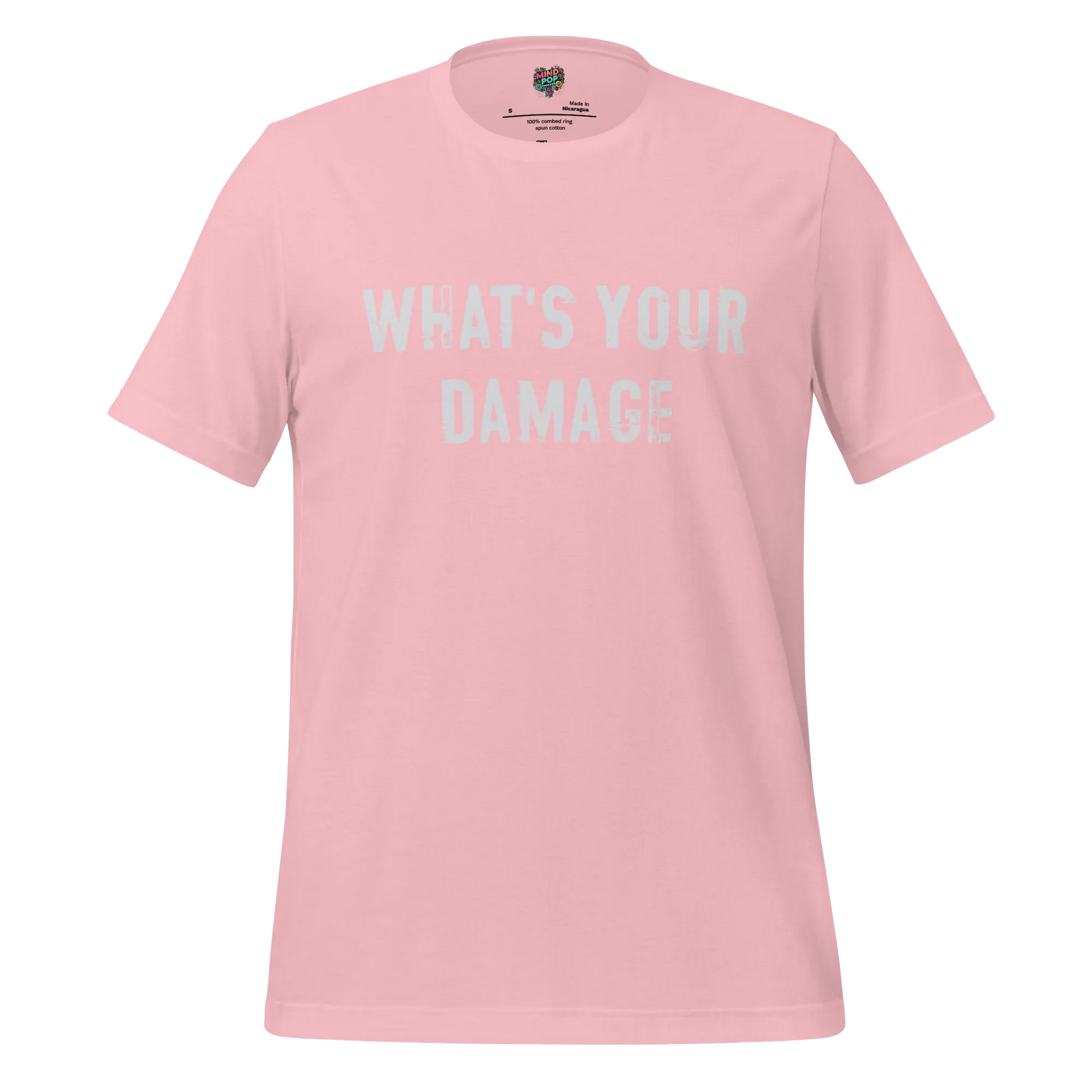 What's Your Damage Shirt Pink