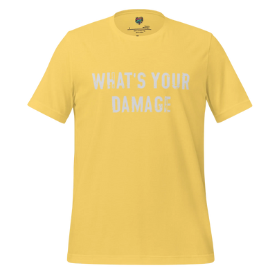What's Your Damage Shirt Yellow