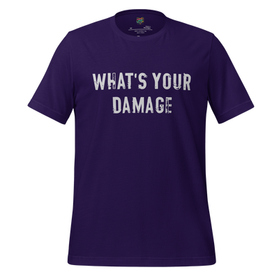 What's Your Damage Shirt Team Purple