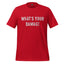 What's Your Damage - 80s Slang Graphic Tee