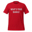 What's Your Damage Shirt Red