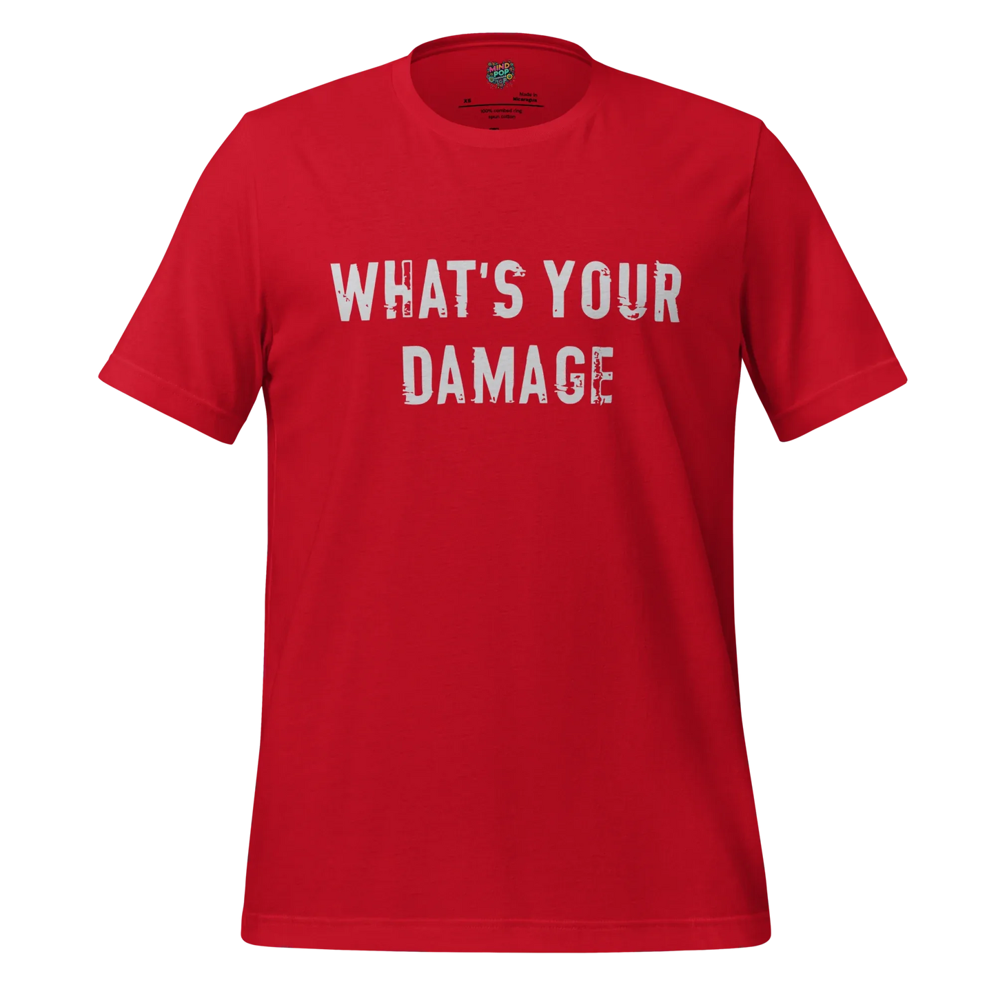 What's Your Damage Shirt Red