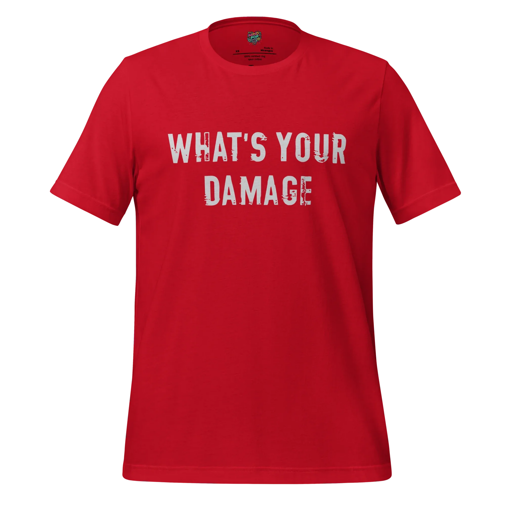 What's Your Damage Shirt Red