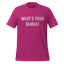 What's Your Damage Shirt Berry