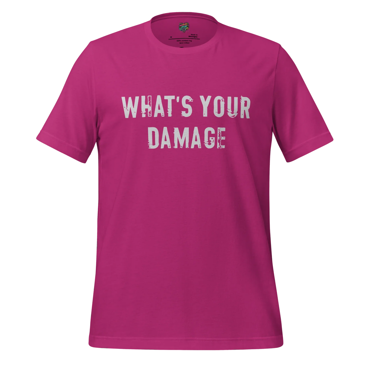 What's Your Damage Shirt Berry