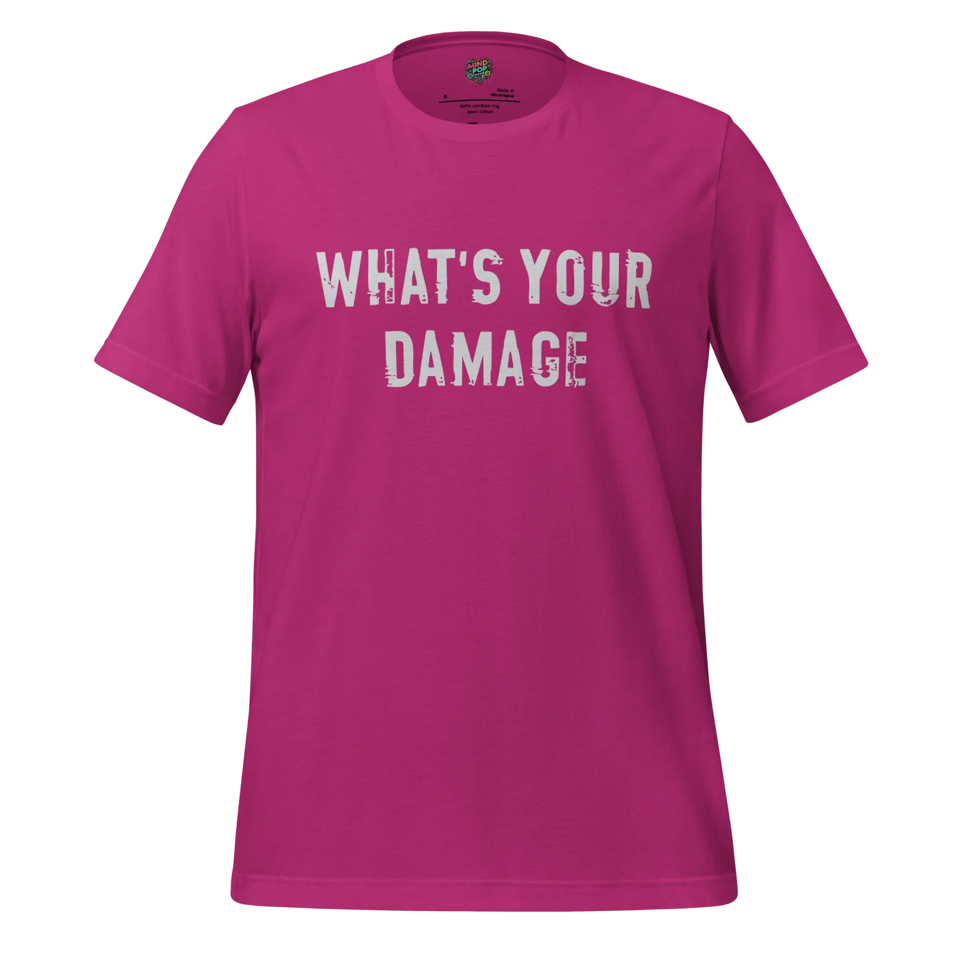 What's Your Damage Shirt Berry