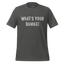What's Your Damage Shirt Asphalt