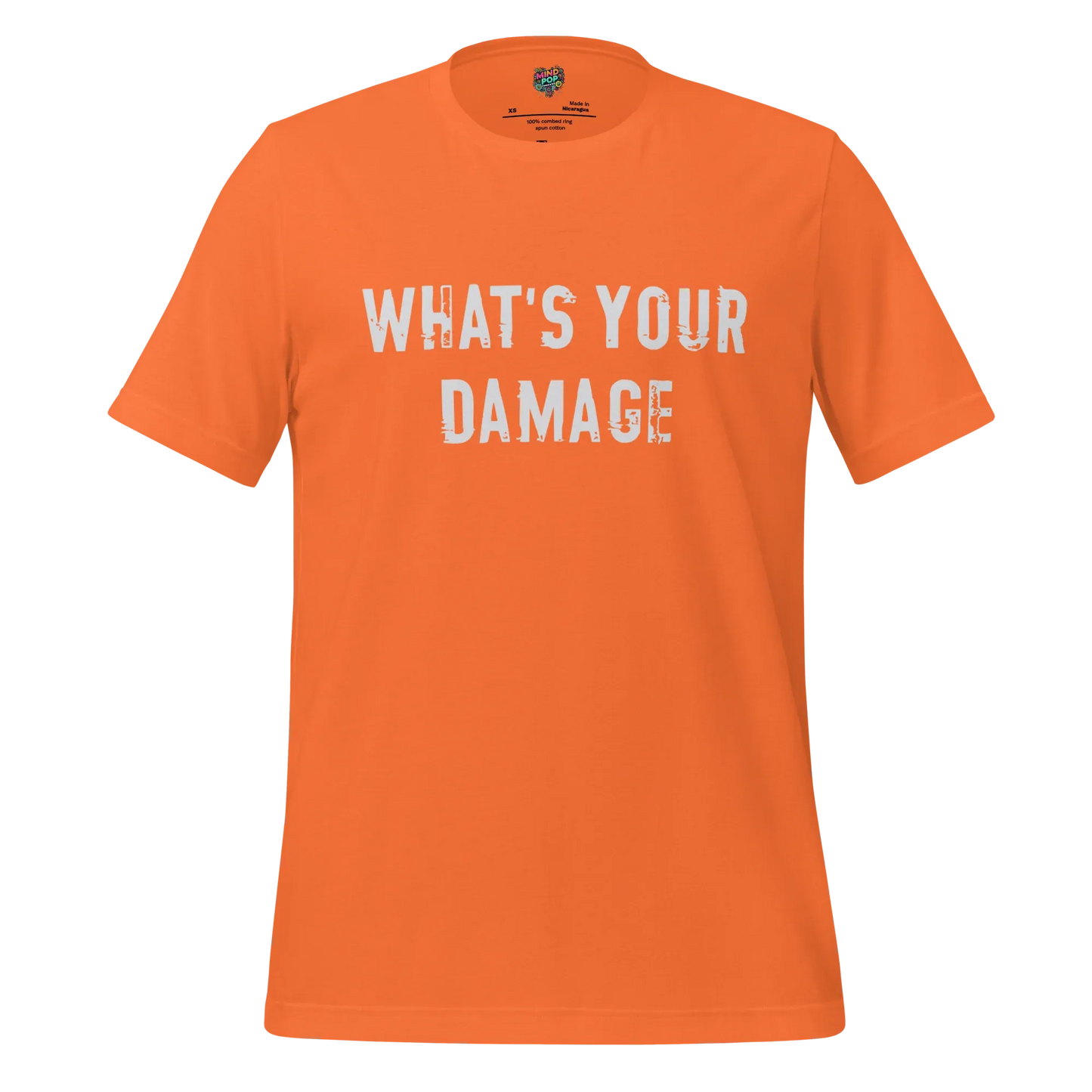 What's Your Damage Shirt Orange