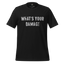 What's Your Damage Shirt Vintage Black