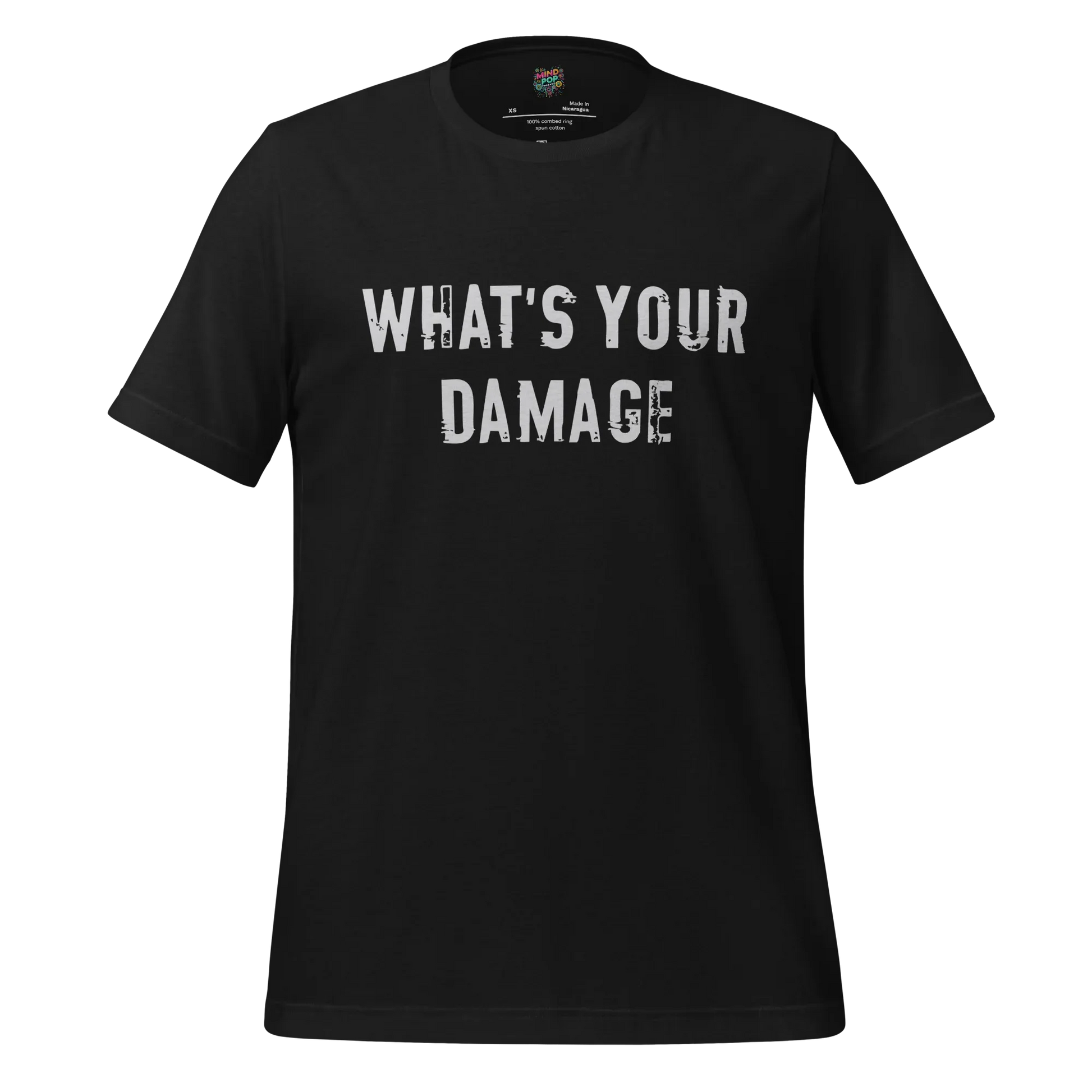 What's Your Damage Shirt Vintage Black