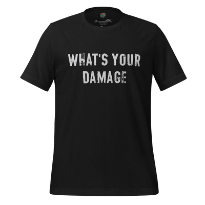What's Your Damage Shirt Vintage Black