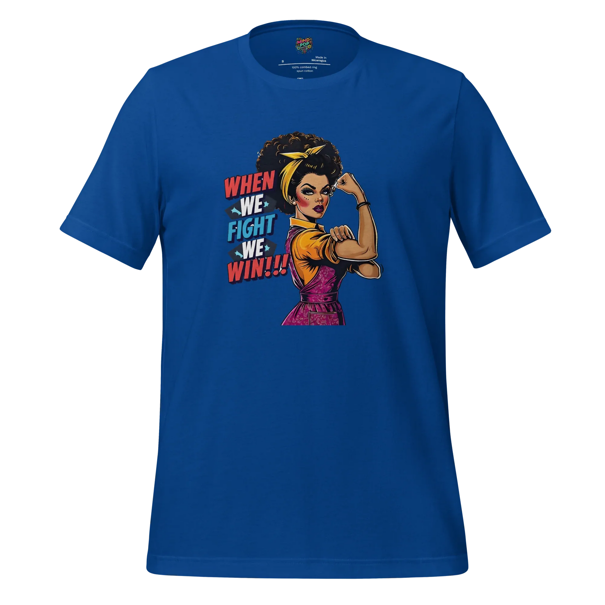When We fight, We Win Shirt Afro-Rosie True Royal