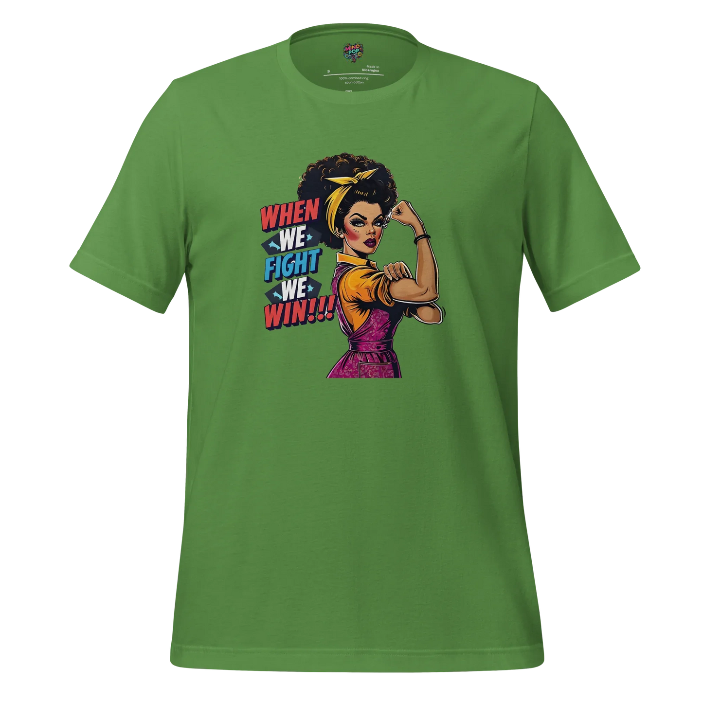 When We fight, We Win Shirt Afro-Rosie Leaf