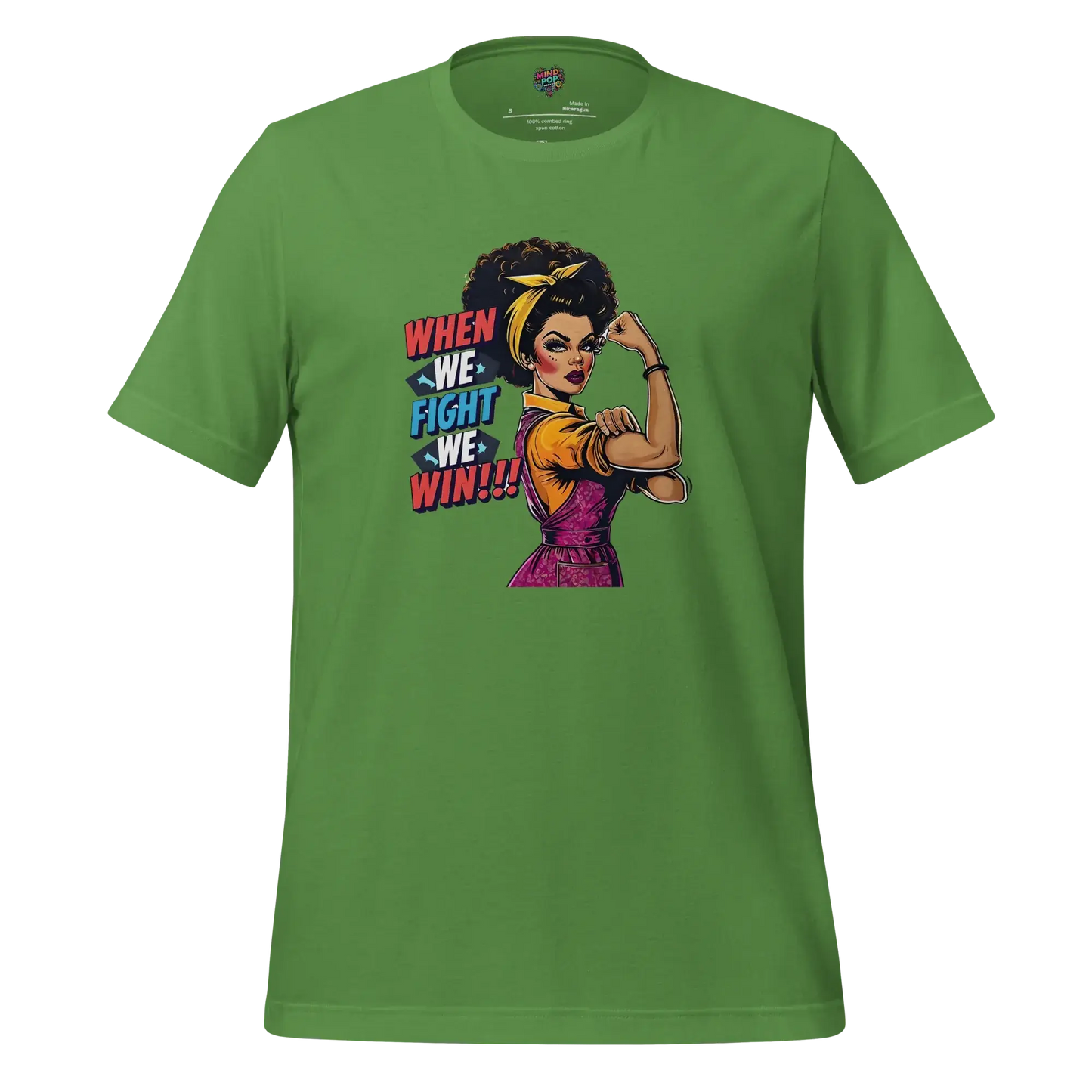 When We fight, We Win Shirt Afro-Rosie Leaf