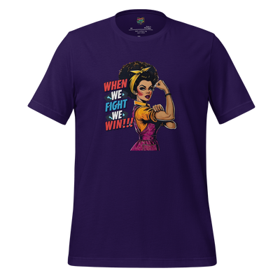When We fight, We Win Shirt Afro-Rosie Team Purple