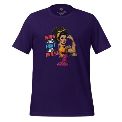 When We fight, We Win Shirt Afro-Rosie Team Purple