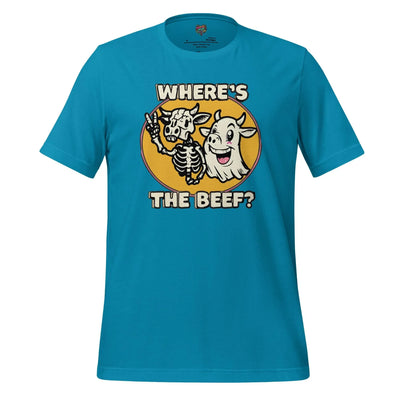 Where's the Beef Shirt Aqua