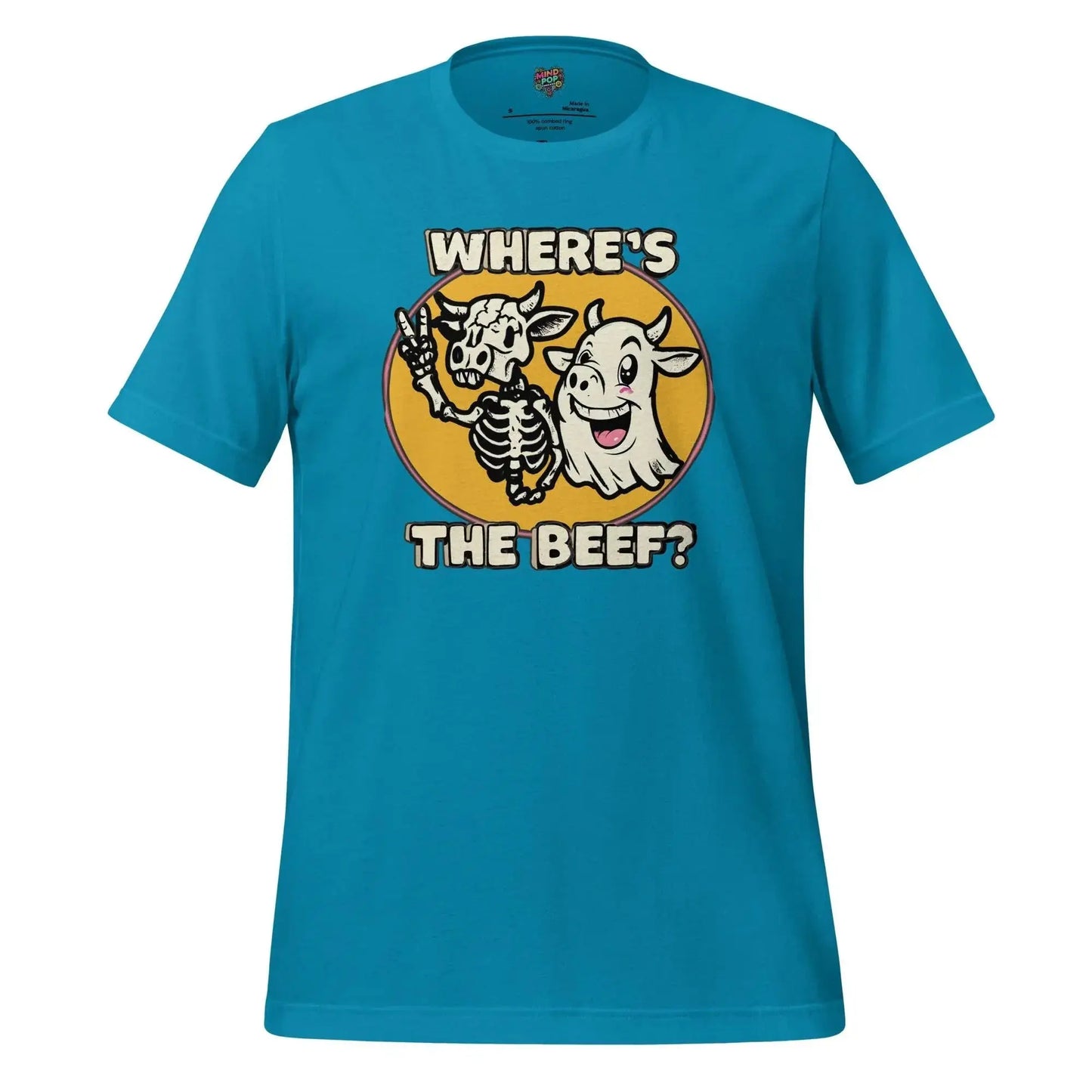 Where's the Beef Shirt Aqua