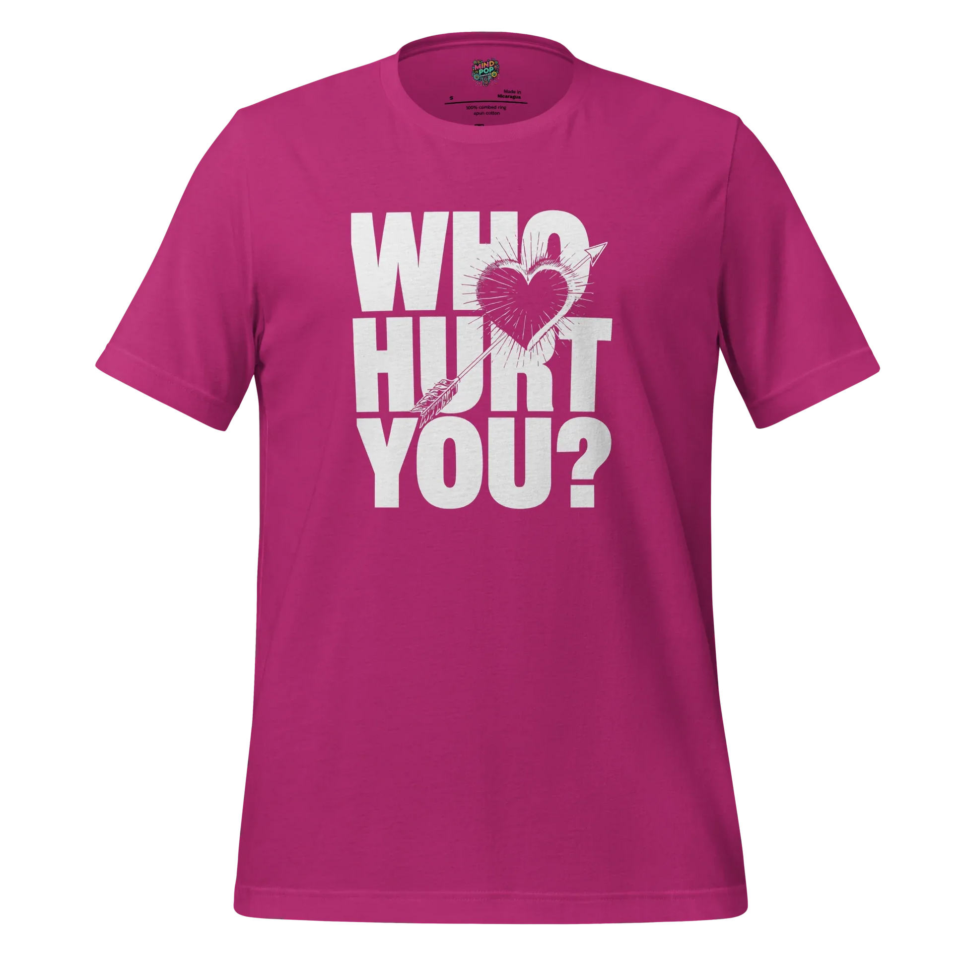 Who Hurt You - Dark Humor Tee Berry