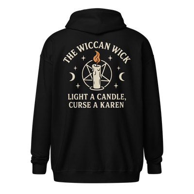 Wiccan Wick Zip Up Hoodie Jacket