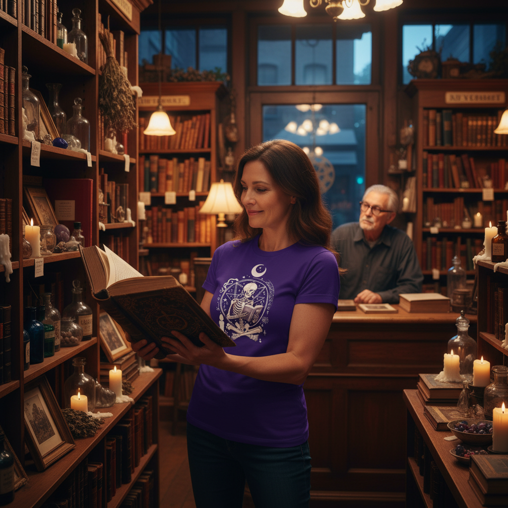 "Read Responsibly" wiccan graphic tee